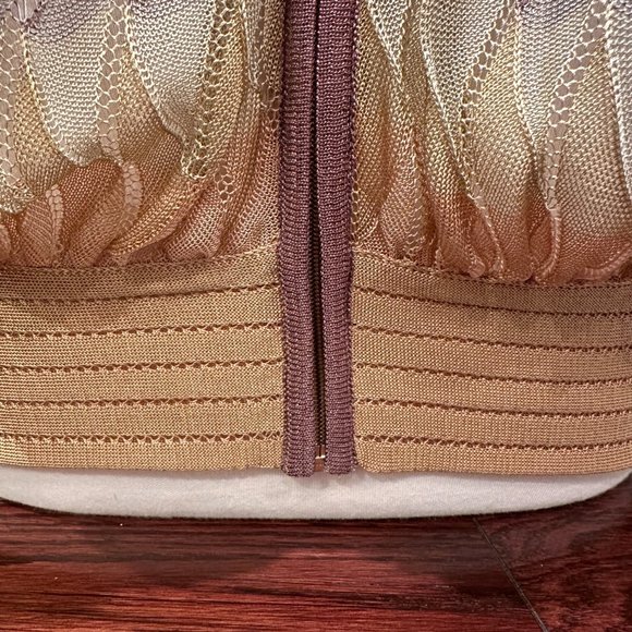 Missoni - capped sleeve tank with gold zipper - size US 6 - Picture 5 of 9